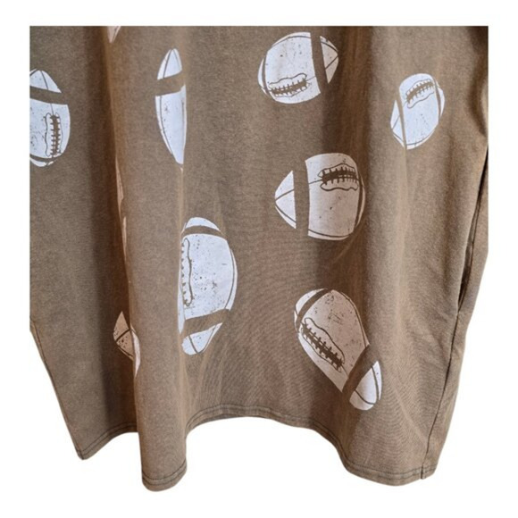 Fantastic Fawn Brown Mini Dress with Football Print - Picture 5 of 12